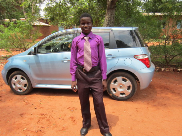 Saidi after his Form 4 graduation ceremony.