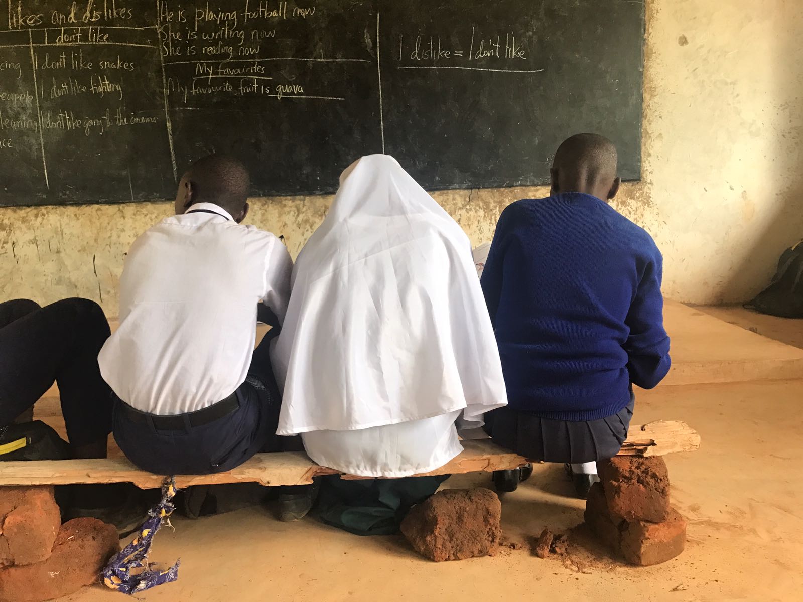 Students on a bench